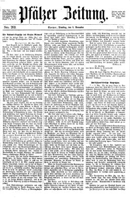 Pfälzer Zeitung Dienstag 8. November 1870