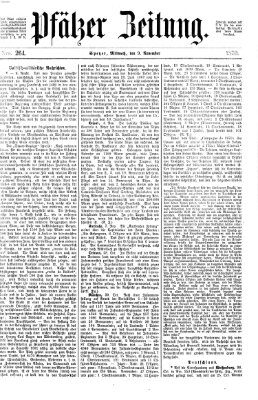 Pfälzer Zeitung Mittwoch 9. November 1870