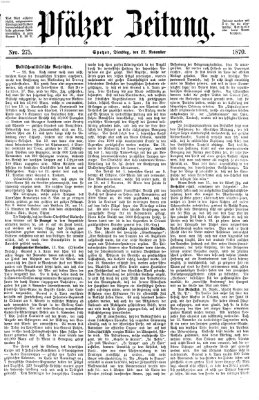 Pfälzer Zeitung Dienstag 22. November 1870