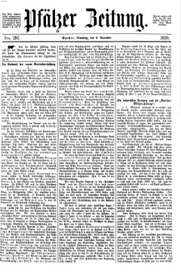 Pfälzer Zeitung Dienstag 6. Dezember 1870