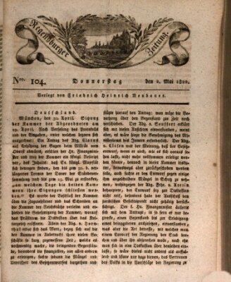 Regensburger Zeitung Donnerstag 2. Mai 1822