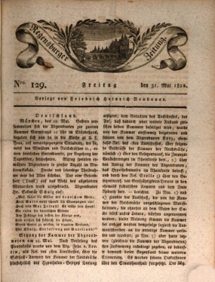 Regensburger Zeitung Freitag 31. Mai 1822