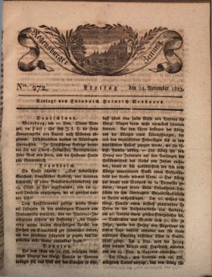 Regensburger Zeitung Freitag 14. November 1823