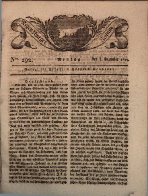 Regensburger Zeitung Montag 8. Dezember 1823