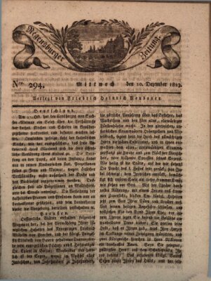 Regensburger Zeitung Mittwoch 10. Dezember 1823
