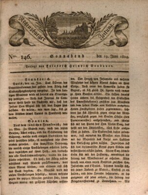 Regensburger Zeitung Samstag 19. Juni 1824