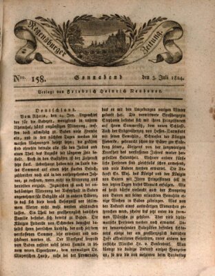 Regensburger Zeitung Samstag 3. Juli 1824