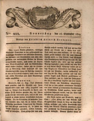 Regensburger Zeitung Donnerstag 16. September 1824