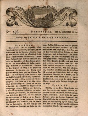 Regensburger Zeitung Donnerstag 2. Dezember 1824