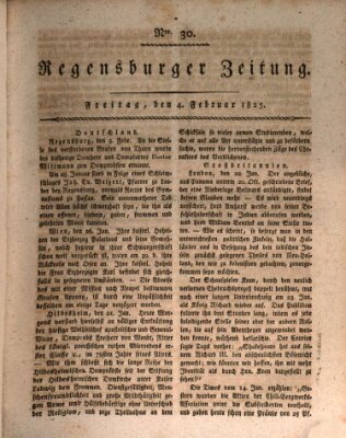 Regensburger Zeitung Freitag 4. Februar 1825
