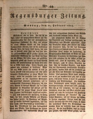 Regensburger Zeitung Montag 21. Februar 1825