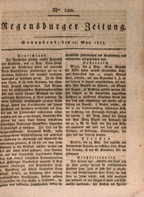 Regensburger Zeitung Samstag 21. Mai 1825