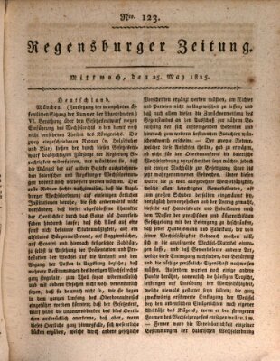 Regensburger Zeitung Mittwoch 25. Mai 1825