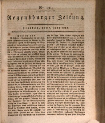 Regensburger Zeitung Freitag 3. Juni 1825