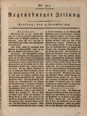 Regensburger Zeitung Freitag 30. Dezember 1825