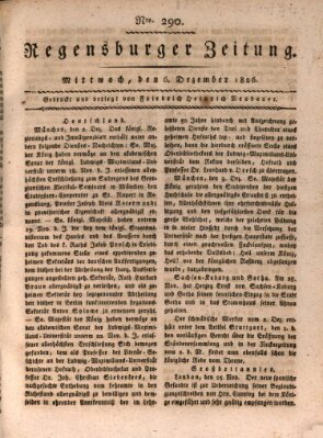 Regensburger Zeitung Mittwoch 6. Dezember 1826