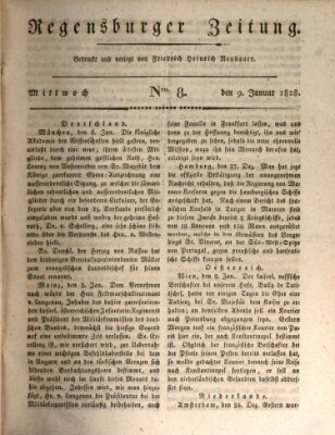 Regensburger Zeitung Mittwoch 9. Januar 1828