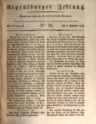 Regensburger Zeitung Mittwoch 6. Februar 1828