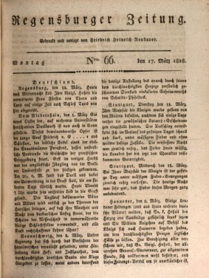 Regensburger Zeitung Montag 17. März 1828