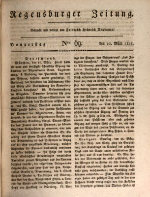 Regensburger Zeitung Donnerstag 20. März 1828