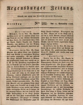 Regensburger Zeitung Dienstag 25. November 1828