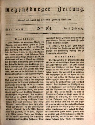 Regensburger Zeitung Mittwoch 8. Juli 1829