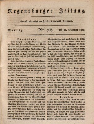 Regensburger Zeitung Montag 21. Dezember 1829