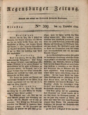 Regensburger Zeitung Dienstag 29. Dezember 1829