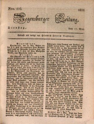 Regensburger Zeitung Dienstag 17. Mai 1831