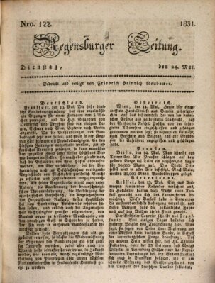 Regensburger Zeitung Dienstag 24. Mai 1831