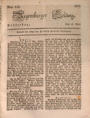 Regensburger Zeitung Donnerstag 26. Mai 1831