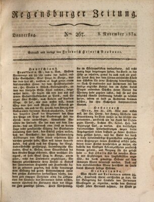 Regensburger Zeitung Donnerstag 8. November 1832