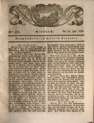 Regensburger Zeitung Mittwoch 10. Juli 1833