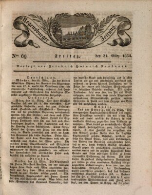 Regensburger Zeitung Freitag 21. März 1834