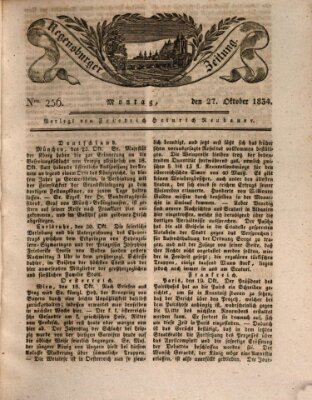 Regensburger Zeitung Montag 27. Oktober 1834