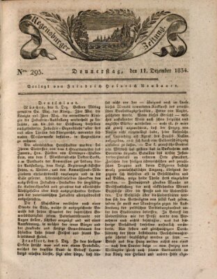 Regensburger Zeitung Donnerstag 11. Dezember 1834