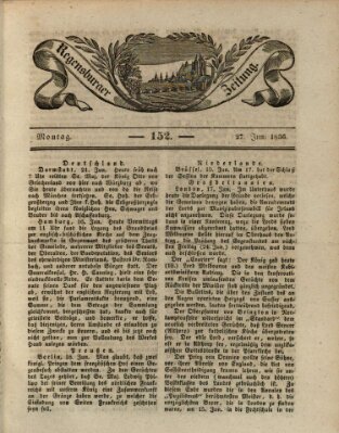 Regensburger Zeitung Montag 27. Juni 1836