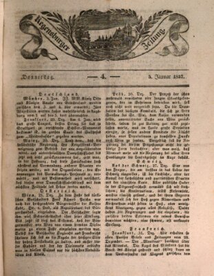 Regensburger Zeitung Donnerstag 5. Januar 1837