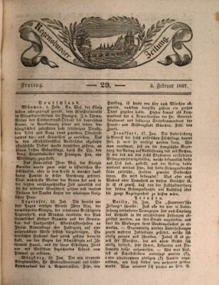 Regensburger Zeitung Freitag 3. Februar 1837