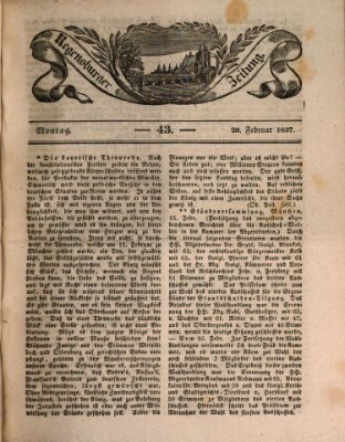 Regensburger Zeitung Montag 20. Februar 1837