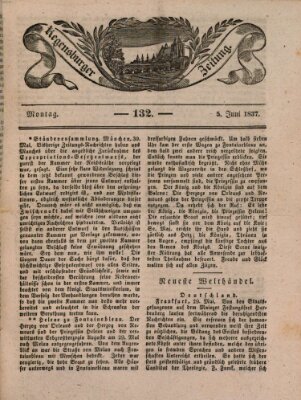 Regensburger Zeitung Montag 5. Juni 1837