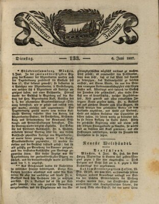 Regensburger Zeitung Dienstag 6. Juni 1837