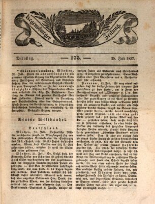 Regensburger Zeitung Dienstag 25. Juli 1837