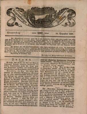 Regensburger Zeitung Donnerstag 14. Dezember 1837