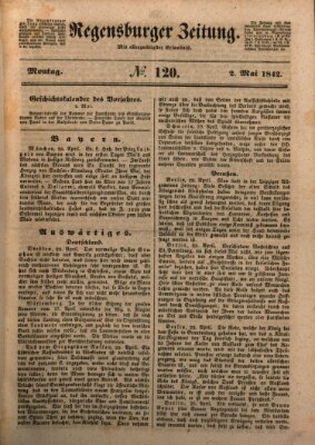 Regensburger Zeitung Montag 2. Mai 1842