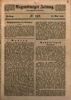 Regensburger Zeitung Freitag 20. Mai 1842