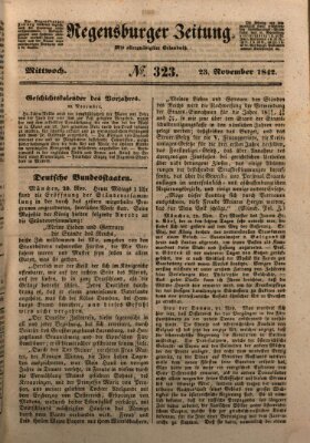 Regensburger Zeitung Mittwoch 23. November 1842