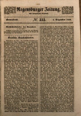 Regensburger Zeitung Samstag 3. Dezember 1842