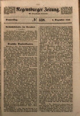 Regensburger Zeitung Donnerstag 8. Dezember 1842