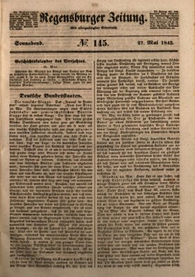 Regensburger Zeitung Samstag 27. Mai 1843